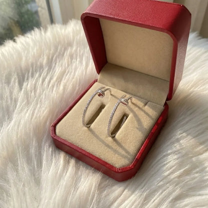 Juste un Clou Pave Hoop Earrings