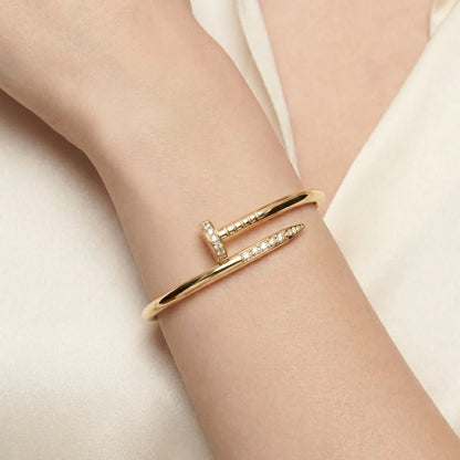 Juste un Clou Pavé Nail Bangle Bracelet