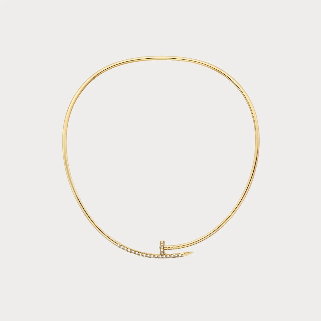 Juste Un Clou Pave Nail Collar Necklace