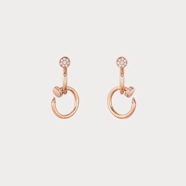 Juste un Clou Pave Nail Drop Earrings