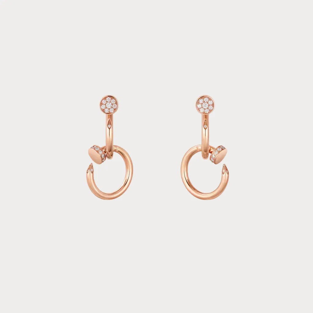Juste un Clou Pave Nail Drop Earrings