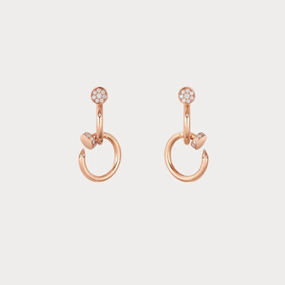 Juste un Clou Pave Nail Drop Earrings
