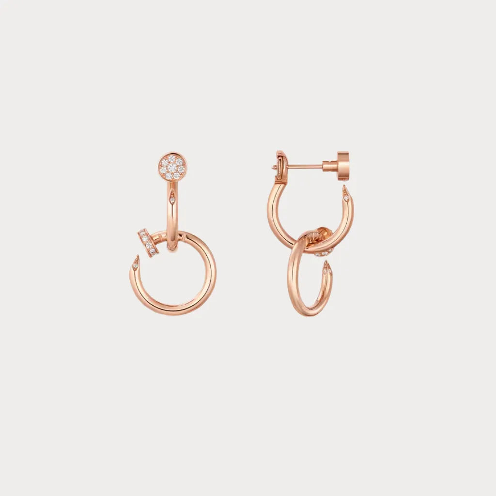 Juste un Clou Pave Nail Drop Earrings