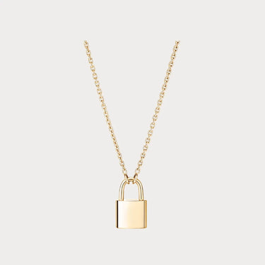 Lock Pendant Chain Necklace