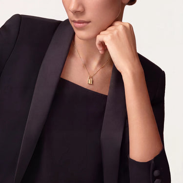 Lock Pendant Chain Necklace