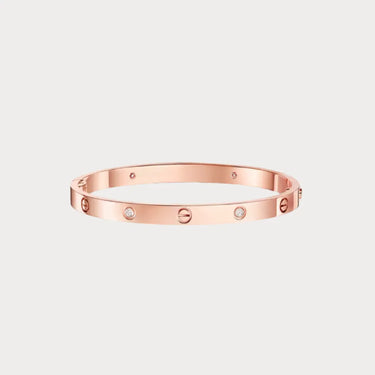 Love Bezel Detail Bangle Bracelet