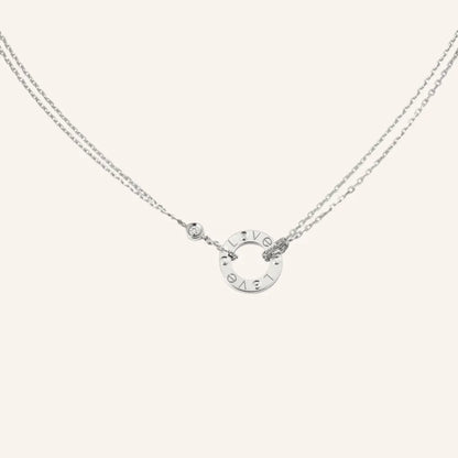 Love Circle Double Chain Necklace