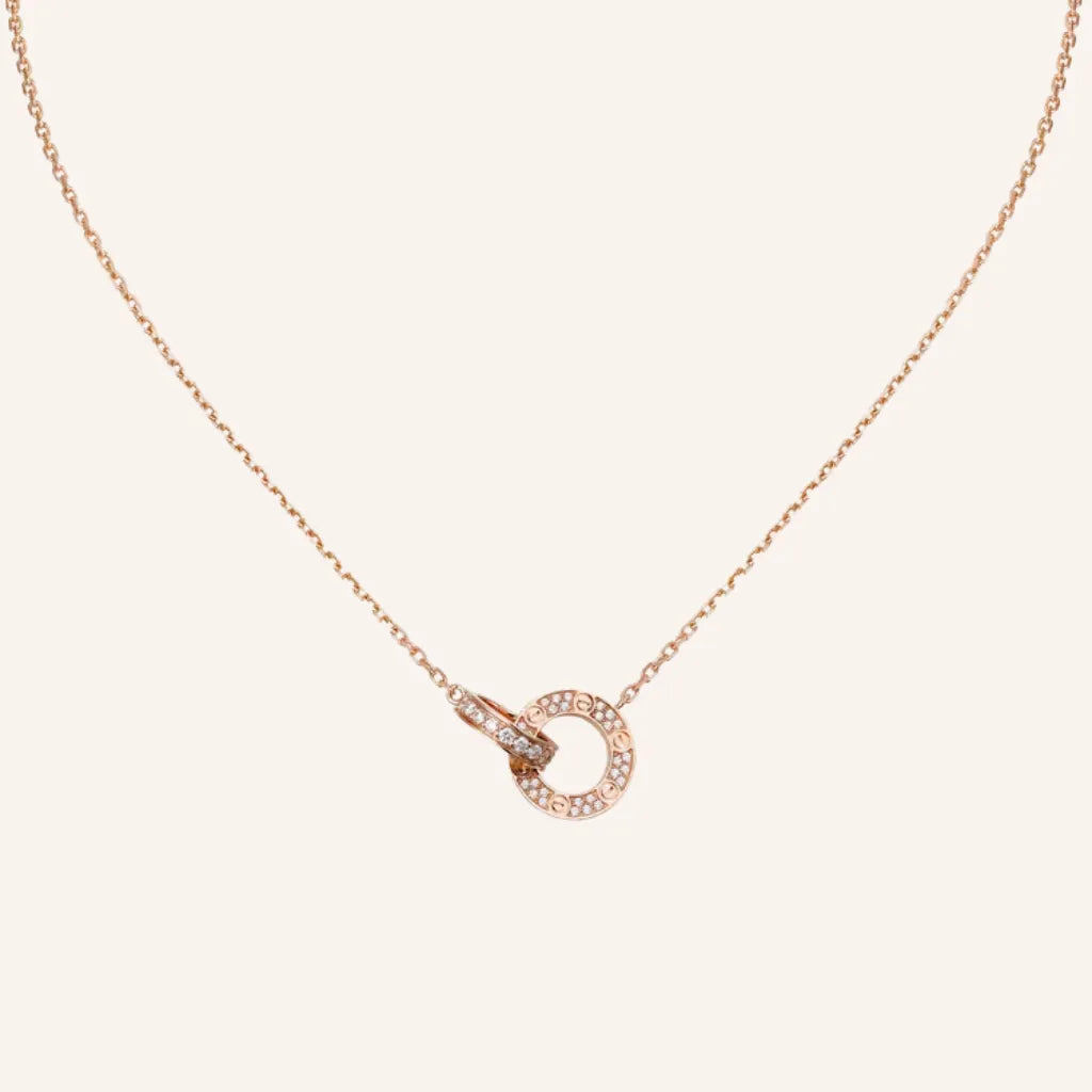 Love Circle Link Necklace