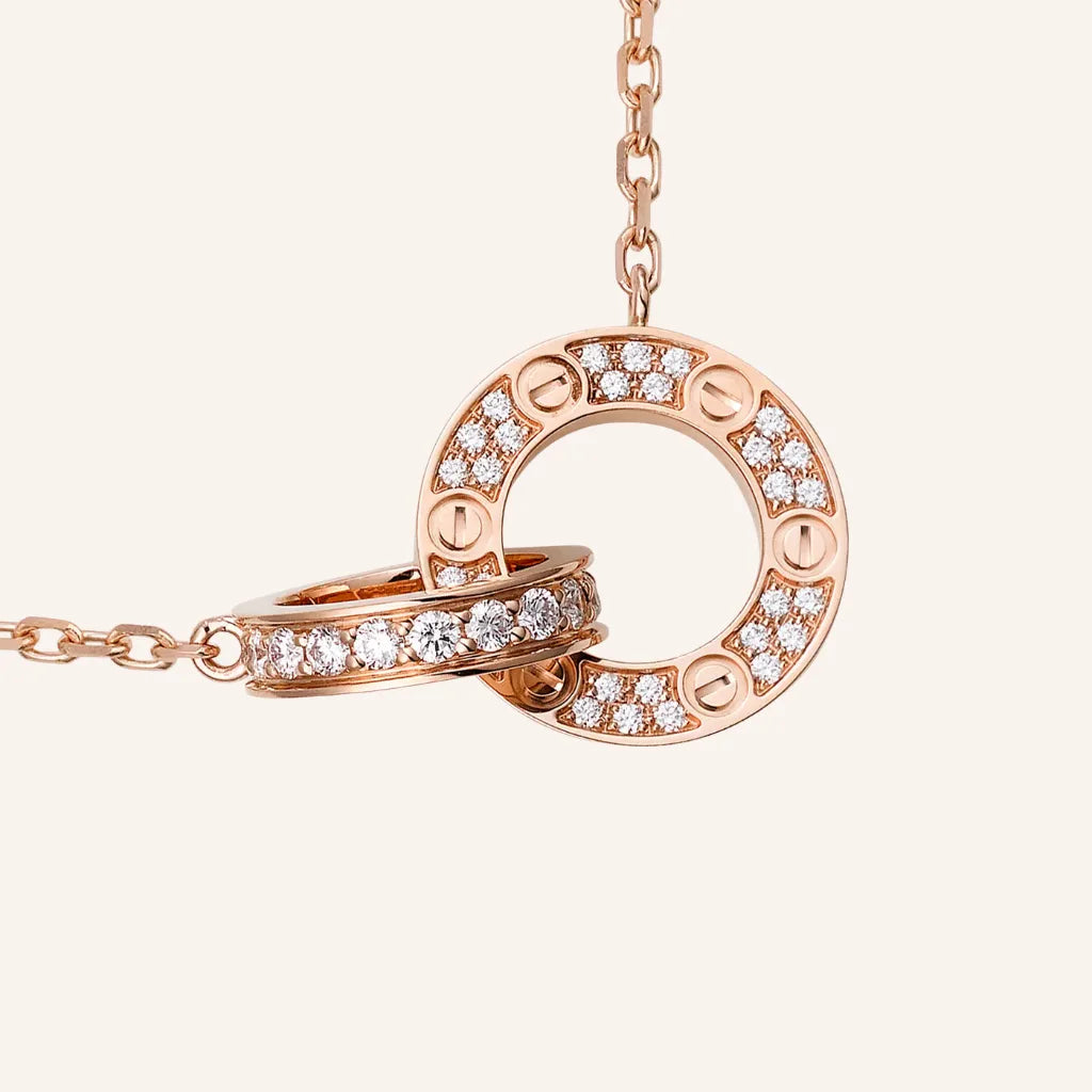 Love Circle Link Necklace