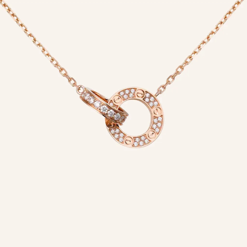 Love Circle Link Necklace