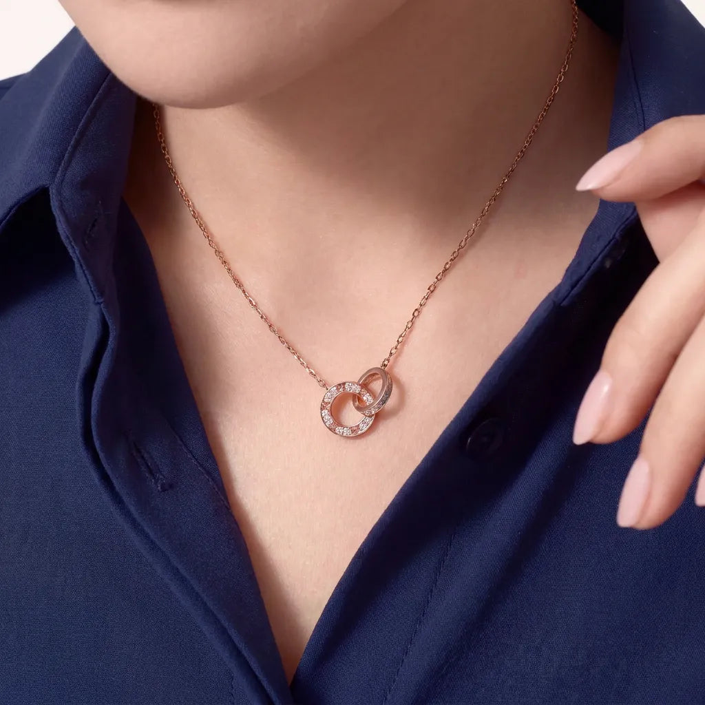 Love Circle Link Necklace