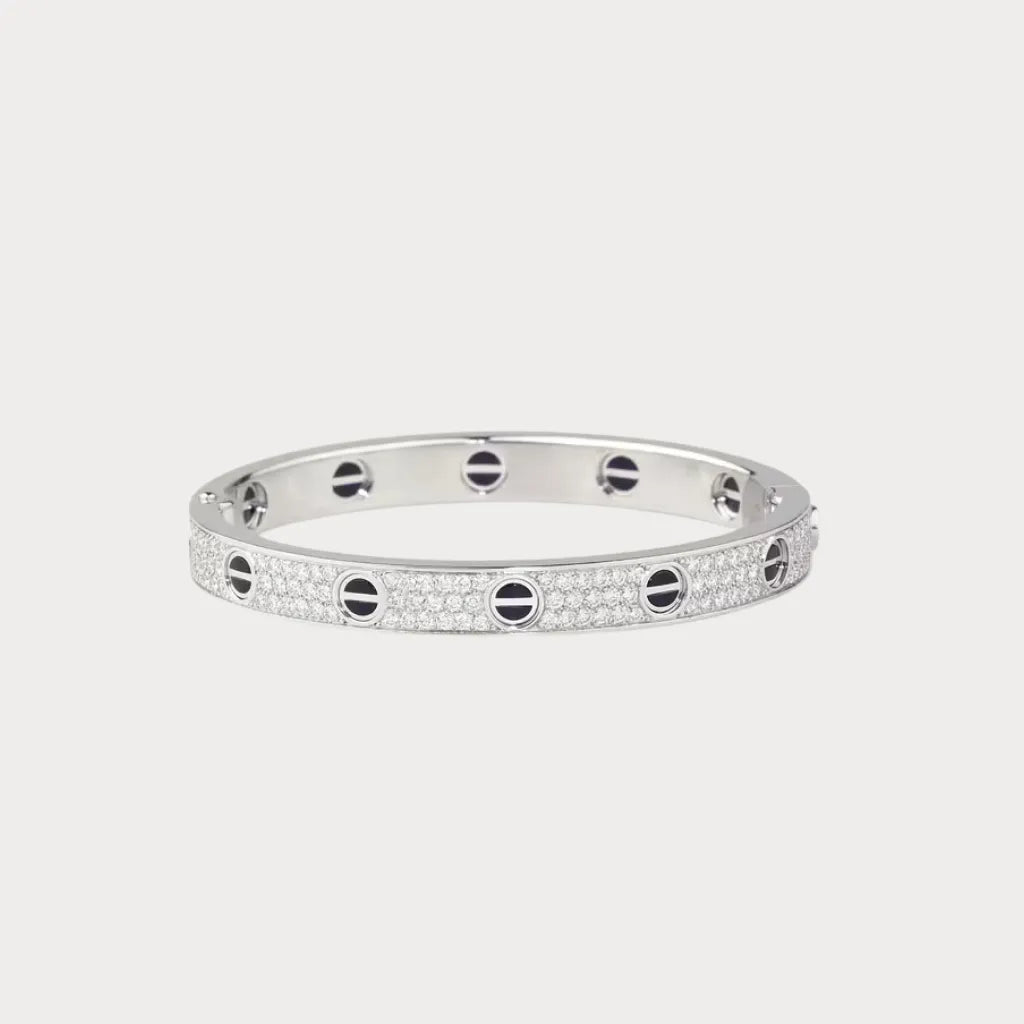 Love Full Pavé Bangle Bracelet