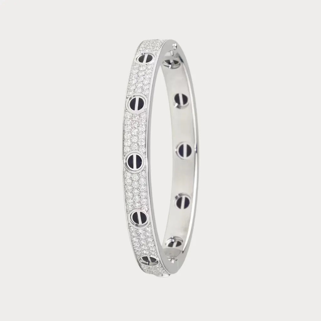 Love Full Pavé Bangle Bracelet