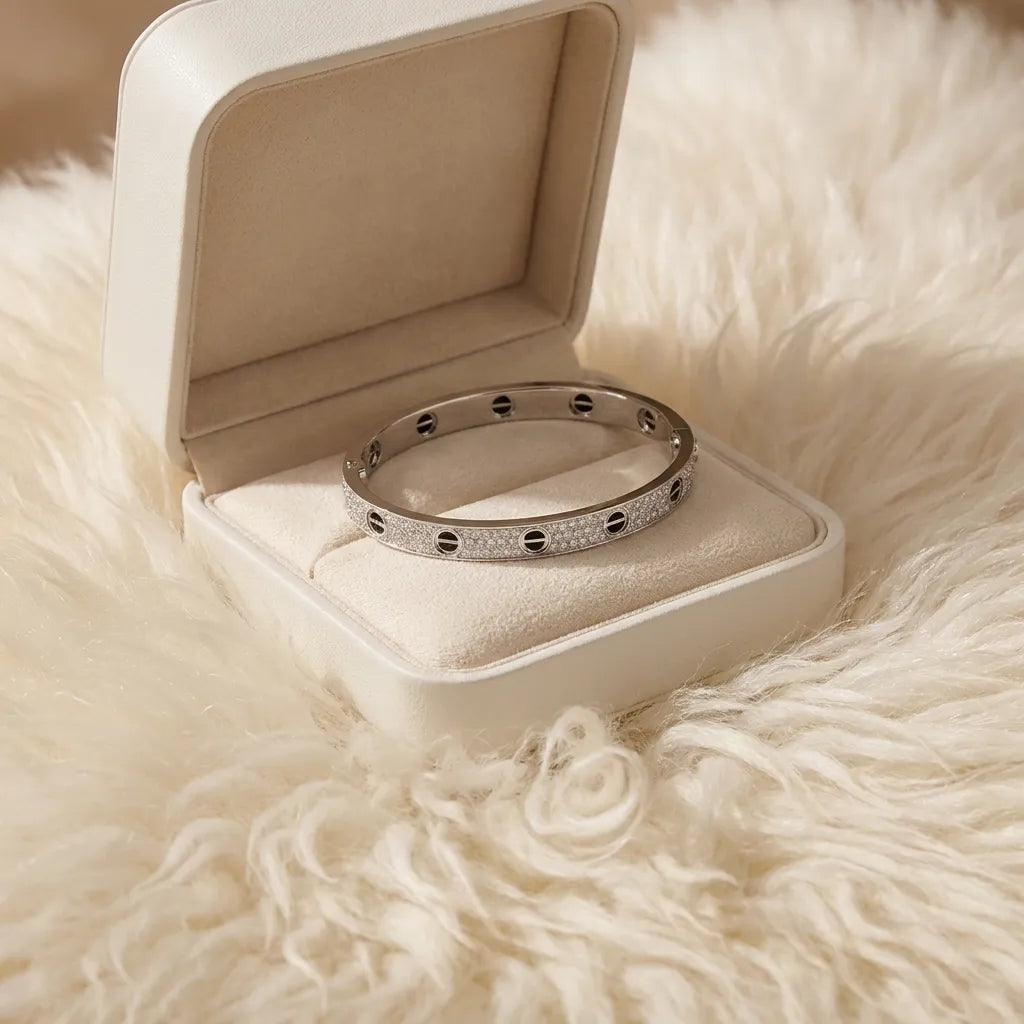 Love Full Pavé Bangle Bracelet