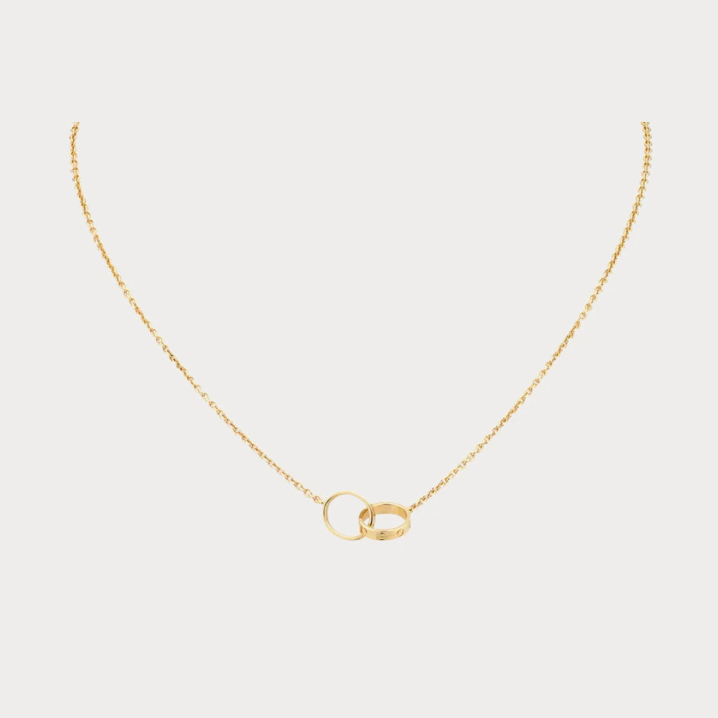 Love Interlocking Band Necklace