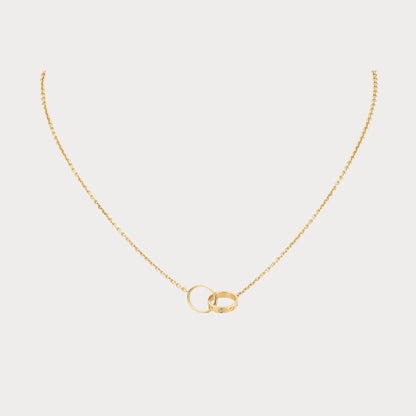 Love Interlocking Band Necklace