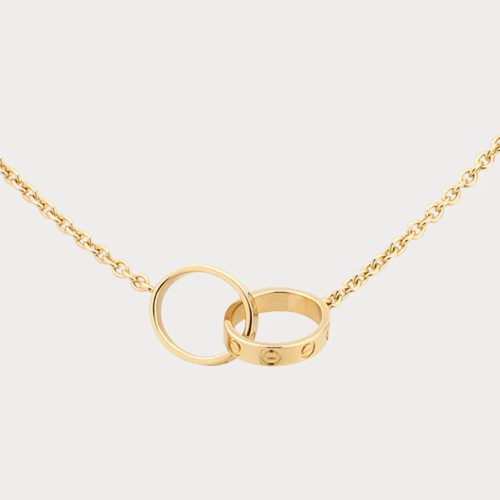 Love Interlocking Band Necklace