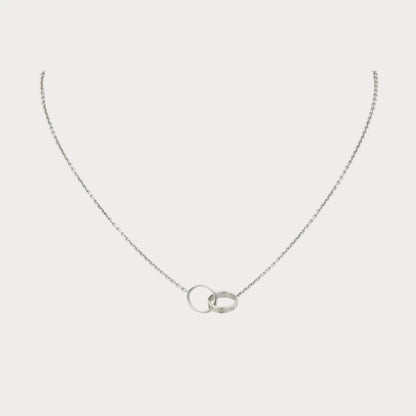 Love Interlocking Band Necklace