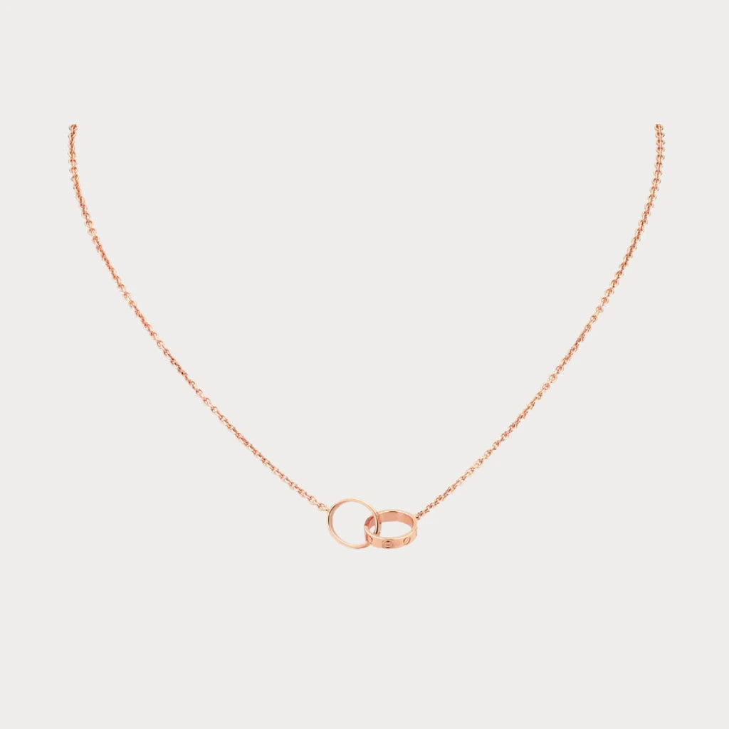 Love Interlocking Band Necklace