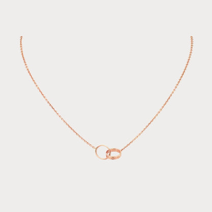 Love Interlocking Band Necklace