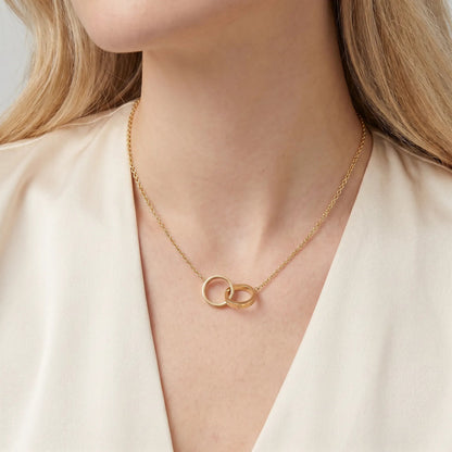 Love Interlocking Band Necklace