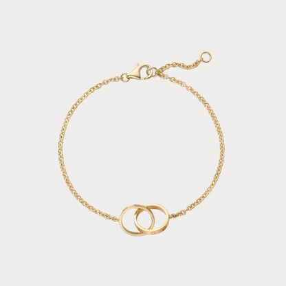 Love Interlocking Ring Chain Bracelet