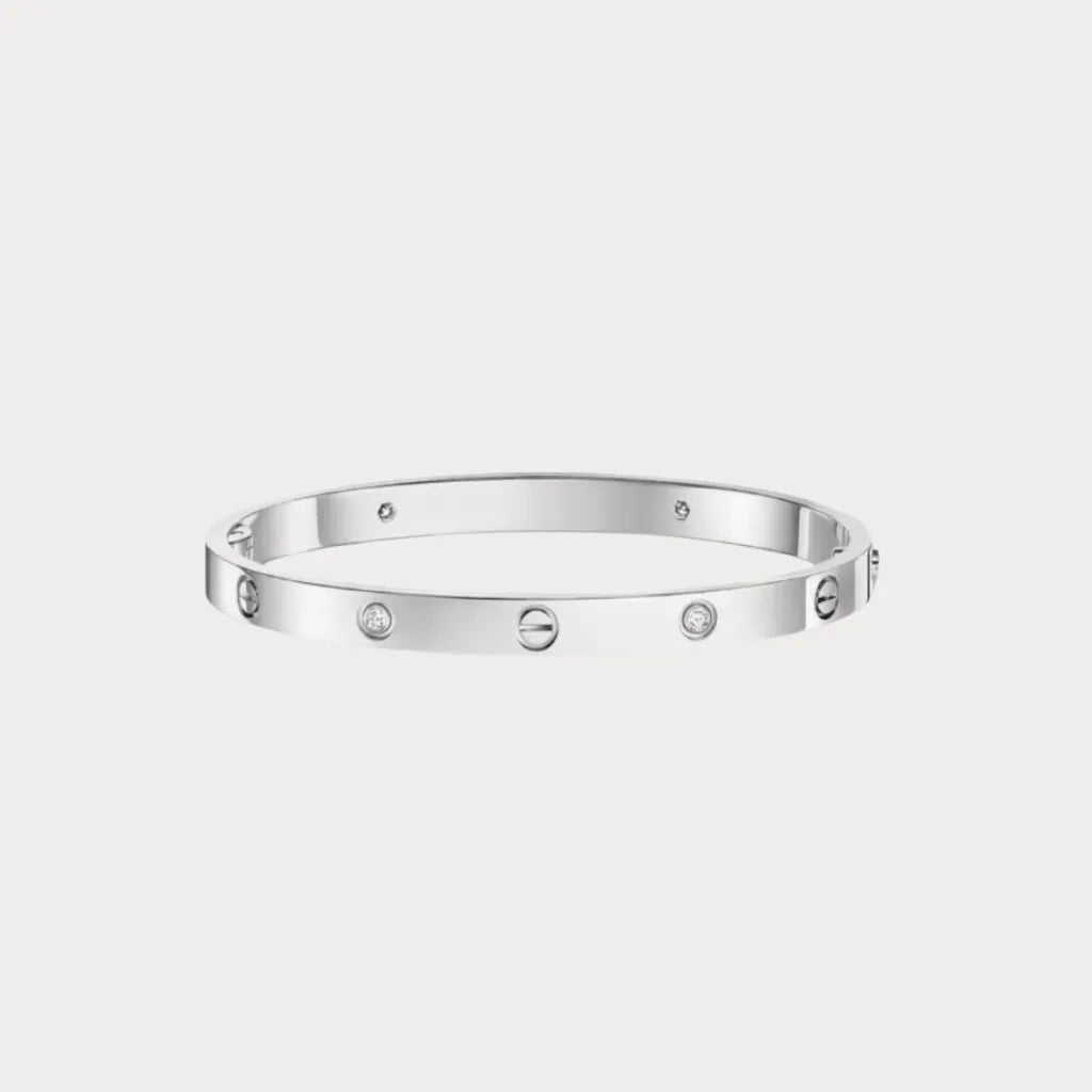 Love Minimal Stone Bangle Bracelet