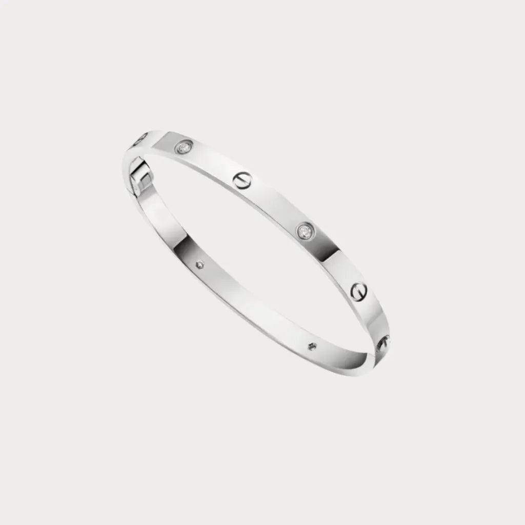 Love Minimal Stone Bangle Bracelet