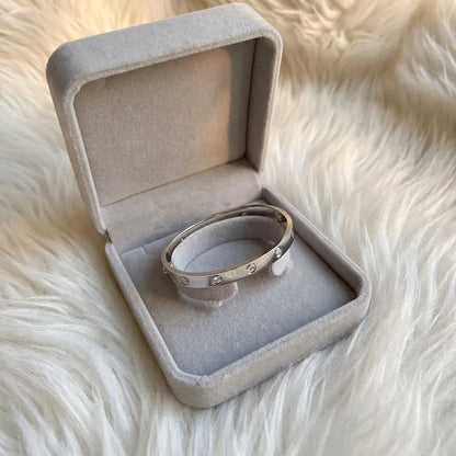 Love Minimal Stone Bangle Bracelet