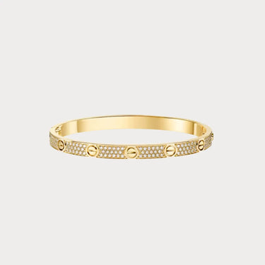Love Pavé Accent Bangle Bracelet