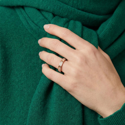 Love Pave Accent Screw Band Ring