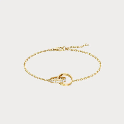 Love Pavé Link Chain Bracelet