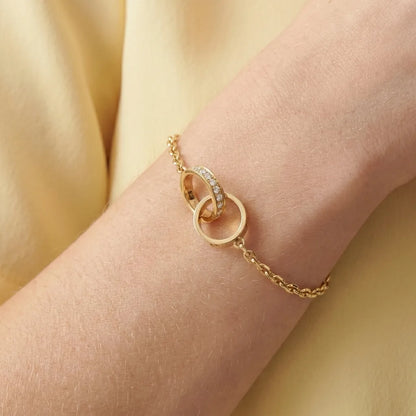 Love Pavé Link Chain Bracelet