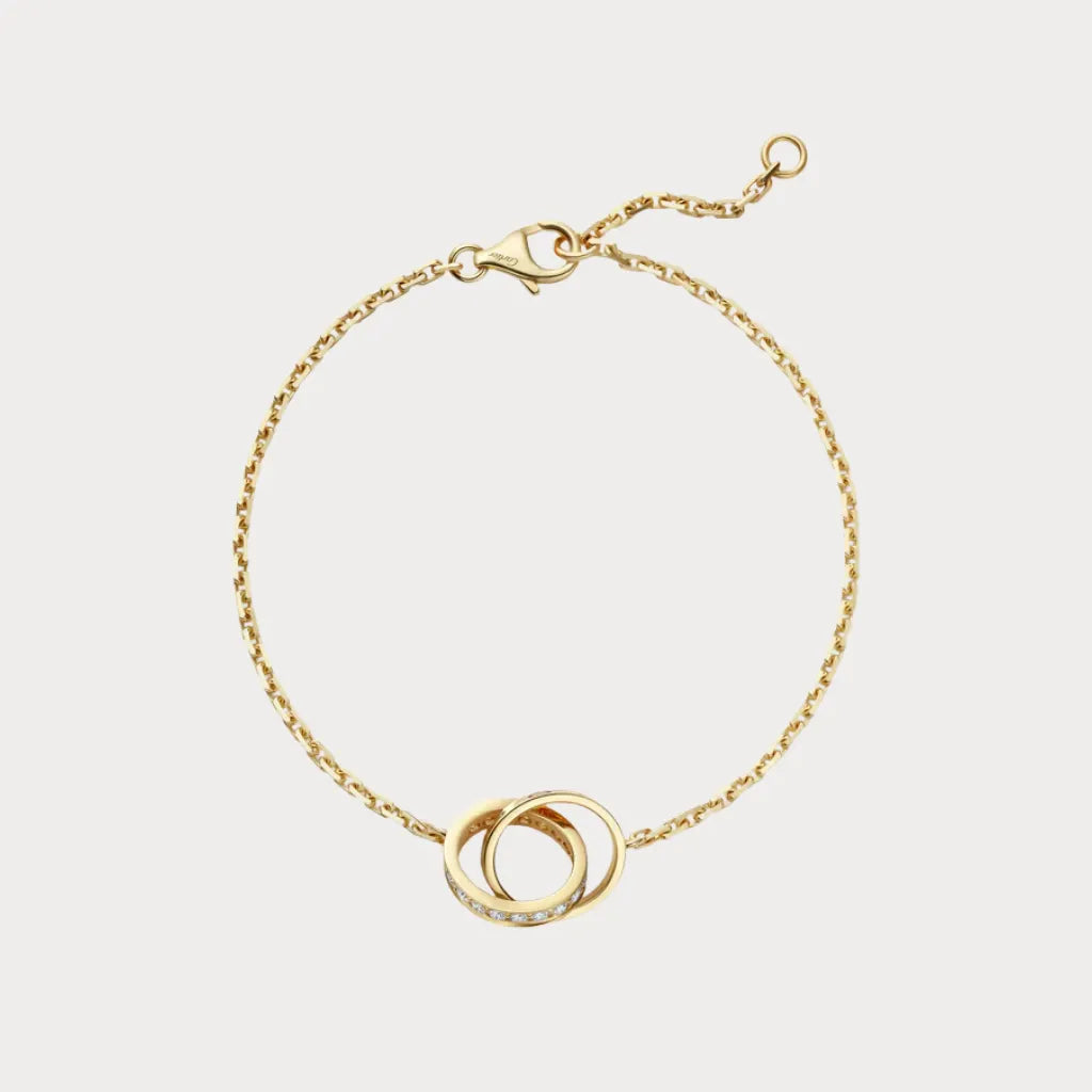 Love Pavé Link Chain Bracelet