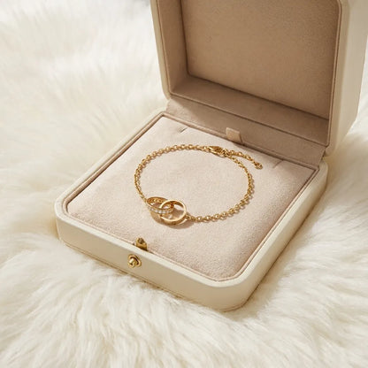 Love Pavé Link Chain Bracelet
