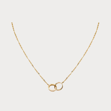 Love Pave Ring Link Necklace