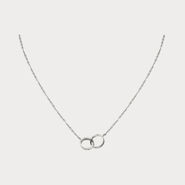 Love Pave Twin Ring Necklace