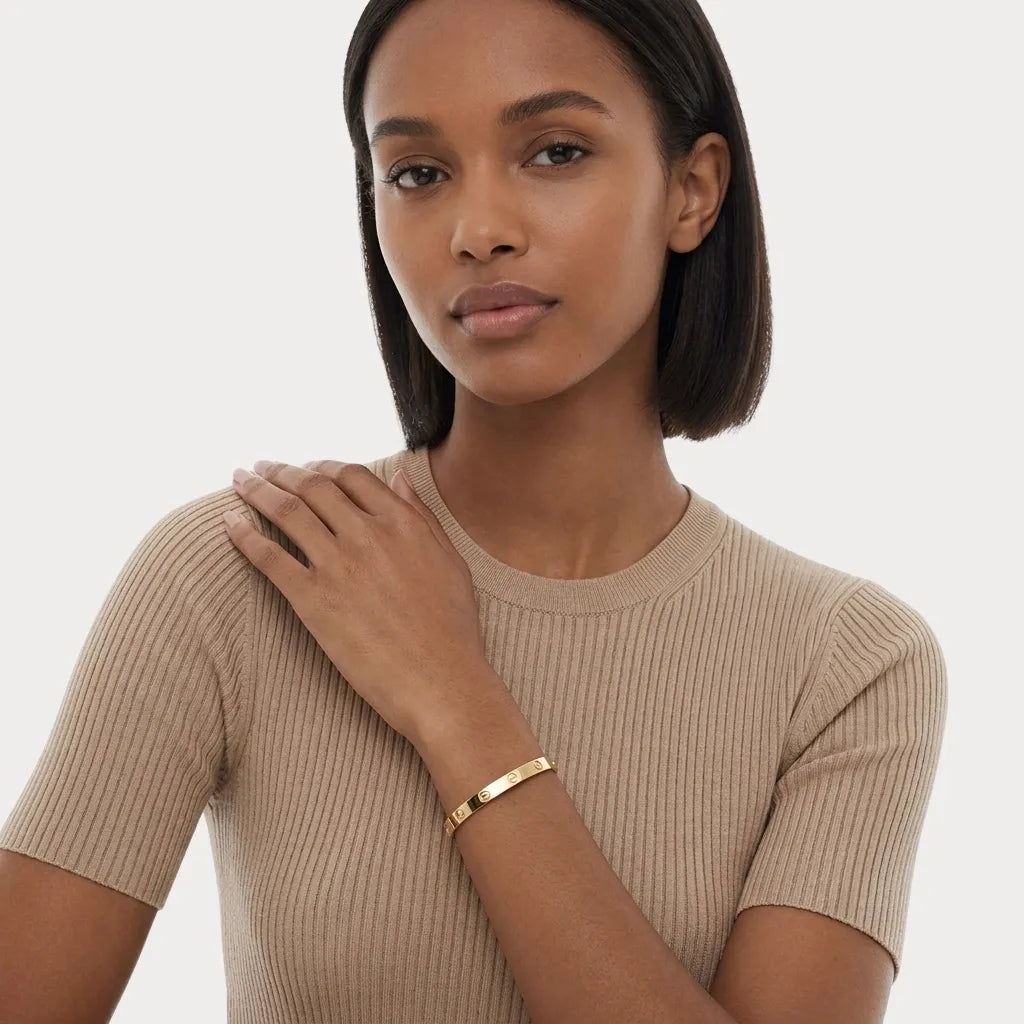 Love Refined Screw Detail Bracelet