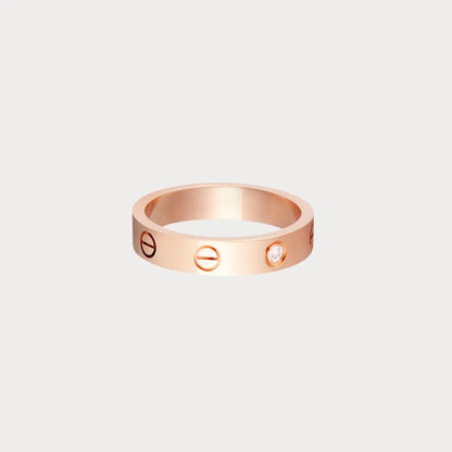 Love Screw Accent Band Ring