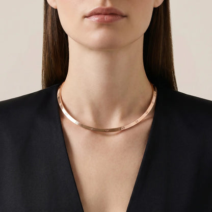 Love Screw Accent Collar Necklace