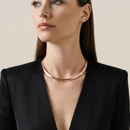 Love Screw Accent Collar Necklace