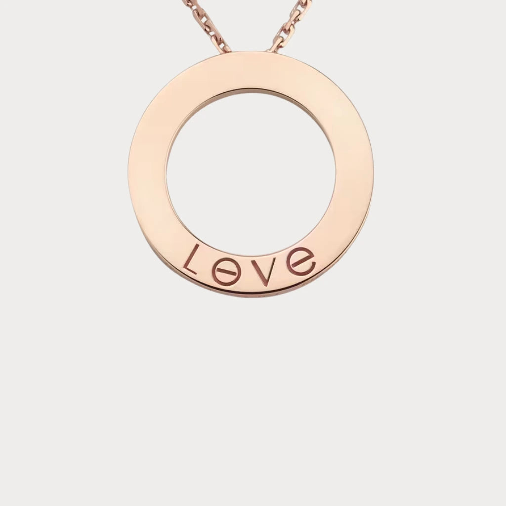 Love Screw Accent Pendant Necklace