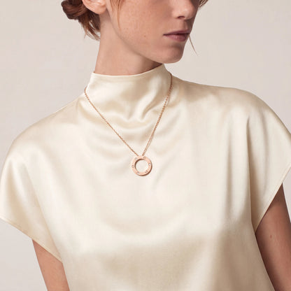 Love Screw Accent Pendant Necklace