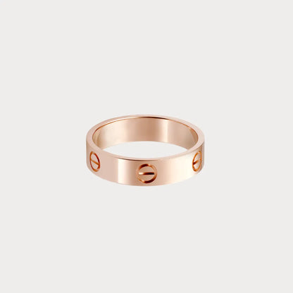 Love Screw Detail Band Ring