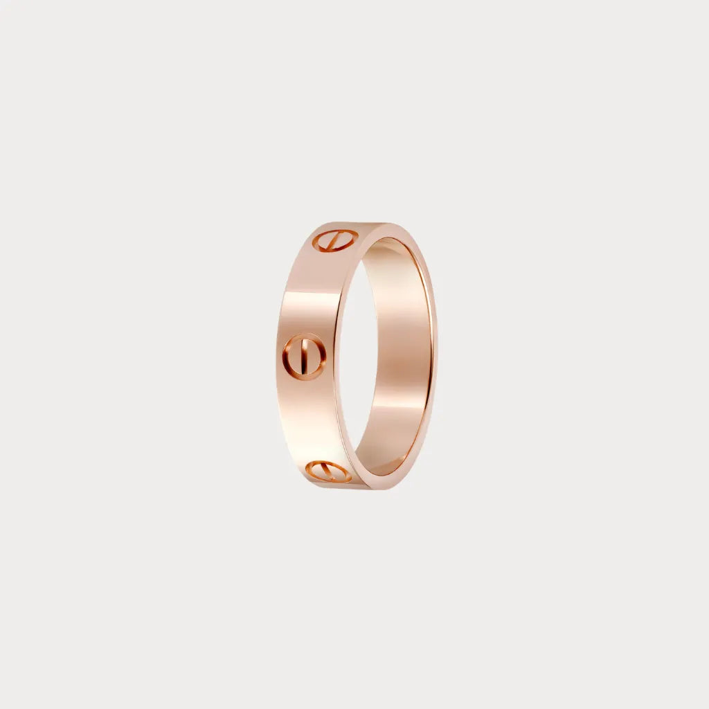 Love Screw Detail Band Ring