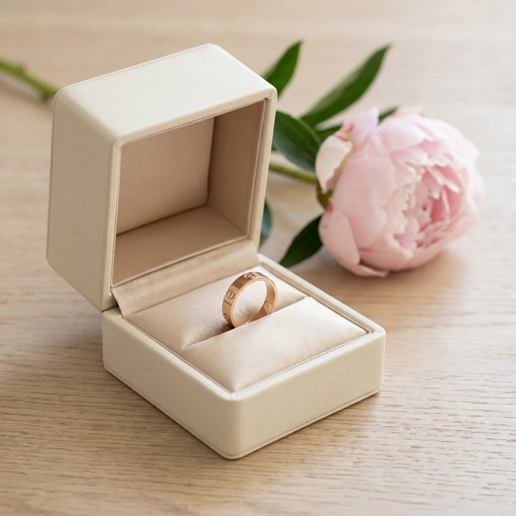 Love Screw Detail Band Ring