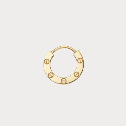 Love Screw Detail Huggie Earrings