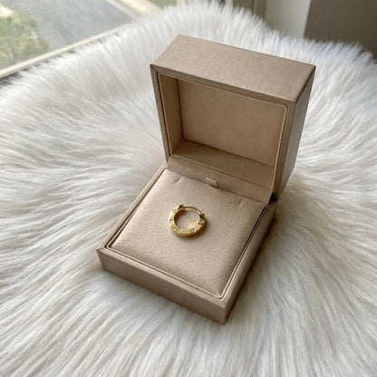 Love Screw Detail Huggie Earrings