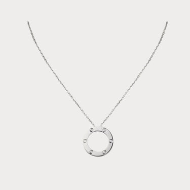 Love Screw Motif Round Necklace