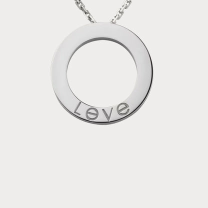 Love Screw Motif Round Necklace